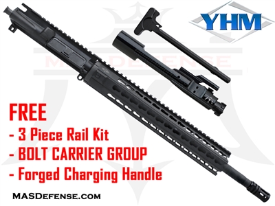 16" 300 BLACKOUT BARRELED UPPER - YANKEE HILL 12.6" KR7 ***FREE BCG - CHARGING HANDLE - 3 PIECE RAIL KIT