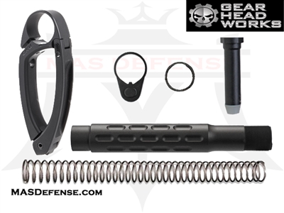 GEAR HEAD WORKS TAILHOOK MOD 1 - COMPLETE PISTOL BUFFER TUBE KIT GEN 2 FLUTED - GHW-TH-MOD-1-KIT2