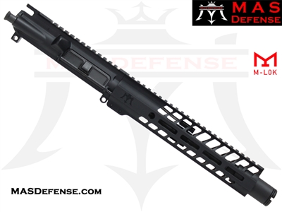 8.5" 300 BLACKOUT AR-15 BARRELED UPPER - MAS DEFENSE NERO 9.87" M-LOK RAIL