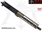 10.5" 9MM AR-15 BARRELED UPPER - MAS DEFENSE NERO 9.87" M-LOK RAIL - FDE