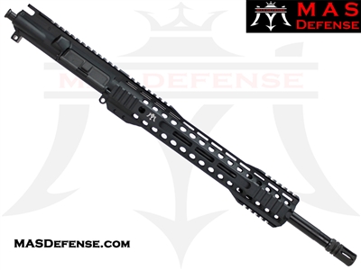 16" 5.56 / .223 AR-15 BARRELED UPPER - MAS DEFENSE RIDGELINE 12.62" M-LOK RAIL - MID LENGTH GAS