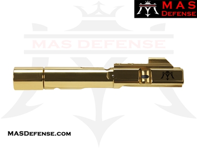 AR-9 9MM BOLT CARRIER GROUP - GLOCK AND COLT BCG - RADIANT GOLD (TiN)