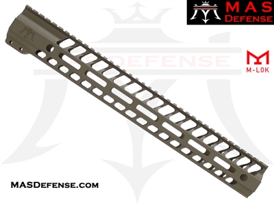 MAS DEFENSE 15" NERO M-LOK FREE FLOAT - FDE