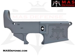 80% FORGED LOWER RECEIVER AR-15 - STEALTH GRAY MAS LOGO