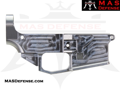 80% BILLET LOWER RECEIVER AR-15 - RAW - AR-15 80 PERCENT 80 % AR15 AR 15 MACHINE CUT WHITE