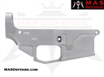 80% BILLET LOWER RECEIVER AR-15 - BLASTED MATTE - AR-15 80 PERCENT 80 % AR15 AR 15 WHITE