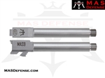 MAS DEFENSE 9MM 416R STAINLESS STEEL THREADED BARREL - GLOCK 17 FITMENT- MATTE GRAY PVD