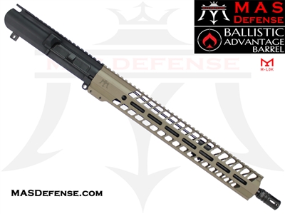 ***BLEM*** 16" .308 AR-10 DPMS GEN1 BARRELED UPPER  - MAS DEFENSE NERO 15" M-LOK RAIL - FDE - BALLISTIC ADVANTAGE BARREL