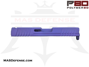 POLYMER80 9MM STRIPPED SLIDE GLOCK 19 FITMENT GEN 3 P80 PF940C P80-BKC - CERAKOTE BRIGHT PURPLE P80-PS9C-STD-BN-CKBRPUR P80-PS9C-STD-BN P80 COMPACT G19