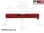 POLYMER80 9MM STRIPPED SLIDE GLOCK 19 FITMENT GEN 3 P80 PF940C P80-BKC - CERAKOTE CRIMSON RED MPN: P80-PS9C-STD-BN-CKCRRED COMPACT G19