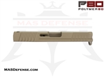 POLYMER80 9MM STRIPPED SLIDE GLOCK 19 FITMENT GEN 3 P80 PF940C P80-BKC - CERAKOTE P80 FDE FLAT DARK EARTH MPN: P80-PS9C-STD-BN-CKP80FDE COMPACT G19