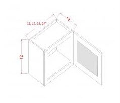 STACKER WALL GLASS DOOR CABINET1512