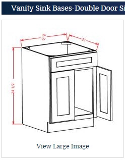 Vanity Sink Base 30