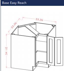 Dark Shaker Cinder Base Easy Reach Cabinet 33