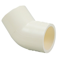 45 Degree Slip Elbow Fitting for Schedule 40 PVC Pipe