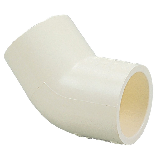 45 Degree Slip Elbow Fitting for Schedule 40 PVC Pipe