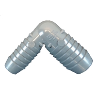 PVC Insert 90 Degree Reducing Ell - BARB x BARB