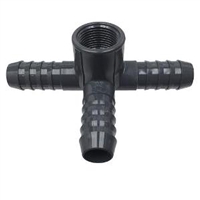 PVC Insert Side Outlet Tee - BARB