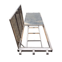 7'x28" Aluminum Hatch Deck w/ Ladder