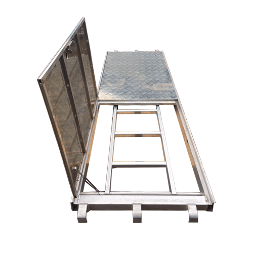 7'x28" Aluminum Hatch Deck w/ Ladder