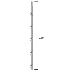 Cup Lock 2.5M Vertical w/Spigot