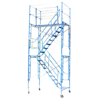 15' Rolling Scaffold Stair Tower (14'-8" - 15'-10")