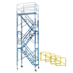 21' Rolling Scaffold Stair Tower ( 21'-2" - 22'-4")