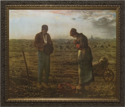The Angelus by Millet Framed Image, 8" X 10"