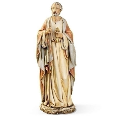 10.5" ST. PETER WITH KEYS STATUE