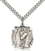 0070SS/24S <br/>Sterling Silver St. Florian Pendant