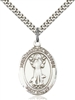 St. Francis of Assisi Medal<br/>7036 Oval, Sterling Silver