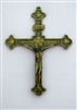 Crucifix in Antique Brass 8.25"