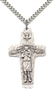 0568SS/24S <br/>Sterling Silver Papal Crucifix Pendant