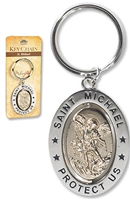 St. Michael Revolving Key Ring
