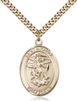 St. Michael the Archangel Medal<br/>7076 Oval, Gold Filled