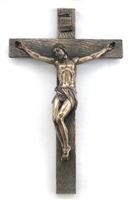 17" Crucifix Cold Cast Bronze