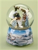 MUS 6"NATIVITY W/CANOPY GLITTRDOME W/U "O LITTLE TOWN OF..."