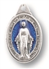 1" Blue Enameled Miraculous Medal