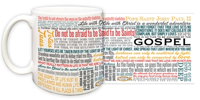 John Paul II Quotes 15 oz Mug