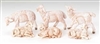 3.5" White Sheep Figures, Set of 6, Fontanini