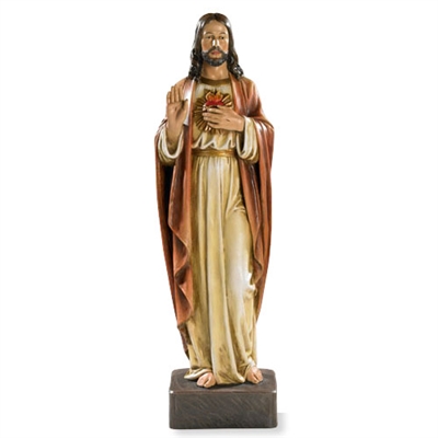 (116) Sacred Heart of Jesus Statue, 22.75 in