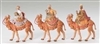 3 pc. Kings on Camels Figures, Fontanini, 5" Scale