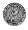 LARGE ROUND ST. CHRISTOPHER VISOR CLIP