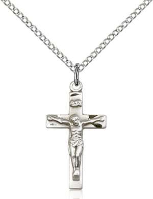 0001SS/18SS <br/>Sterling Silver Crucifix Pendant