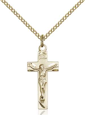0006GF/18GF <br/>Gold Filled Crucifix Pendant