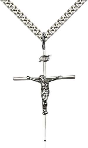 0011CSS/24S <br/>Sterling Silver Crucifix Pendant