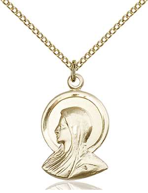 0020GF/18GF <br/>Gold Filled Madonna Pendant