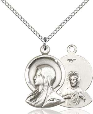 0020SS/18SS <br/>Sterling Silver Madonna Pendant