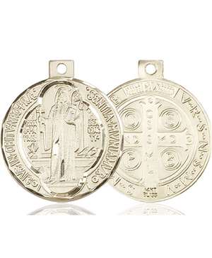 0027BKT <br/>14kt Gold St. Benedict Medal