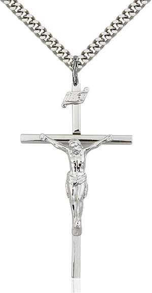 0029SS/24S <br/>Sterling Silver Crucifix Pendant